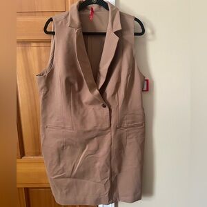 SPANX Tan sleeveless dress